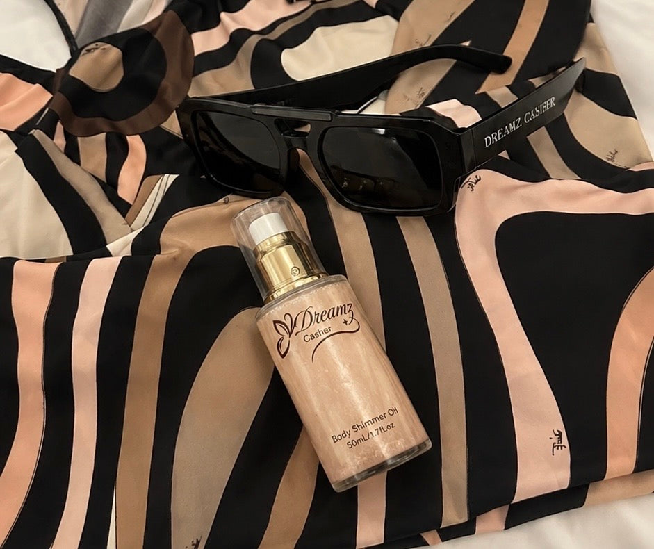 Glow by Dreamz Casher Golden Radiance Body Shimmer Oil – 50ml