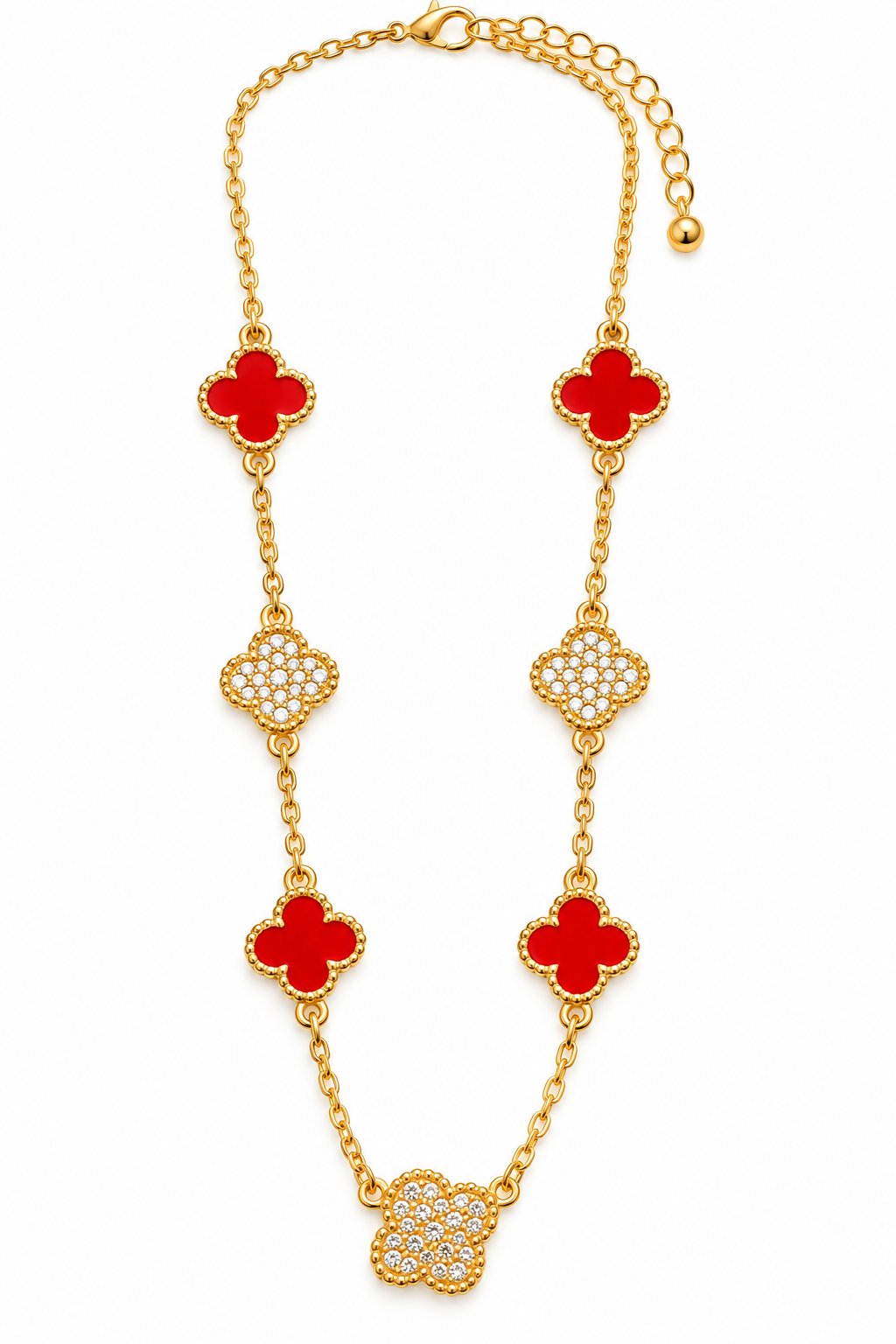 Lavish Clover Glow Necklace