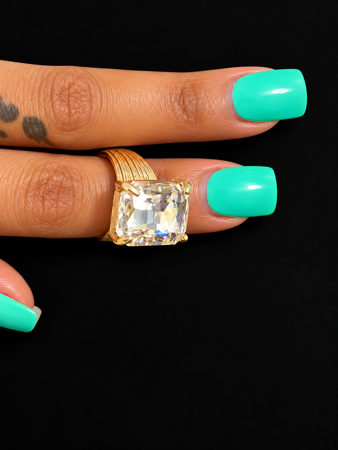 Lavish Crystal Statement Ring