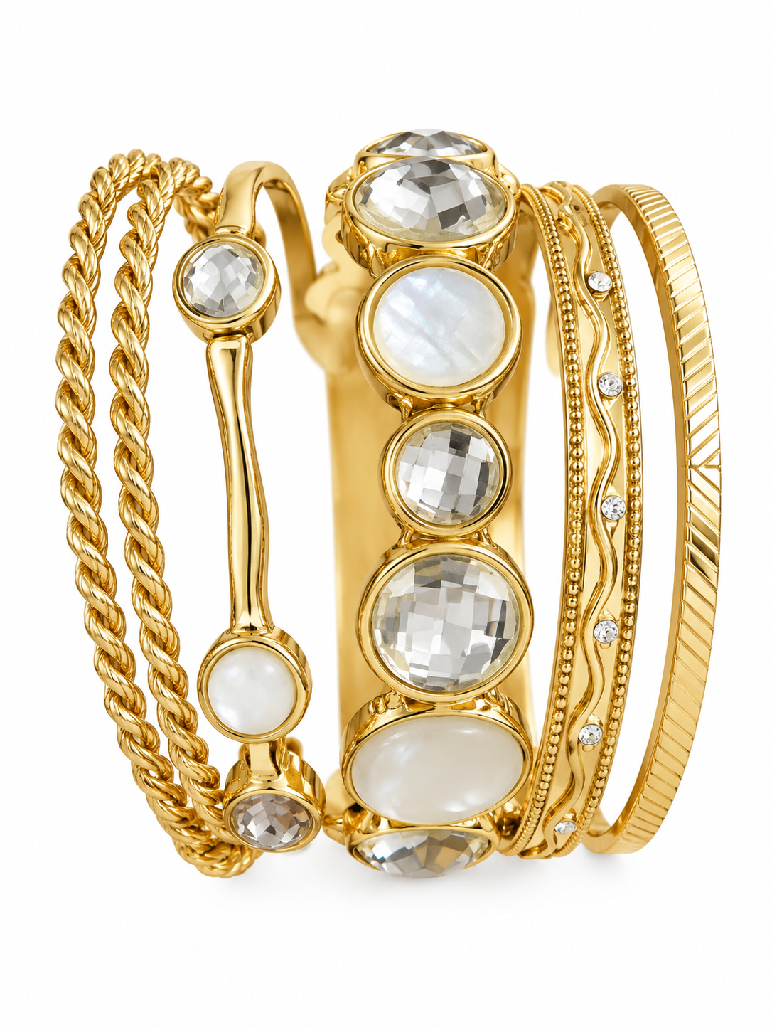 Lavish Luxe Gemstone Bracelet Stack