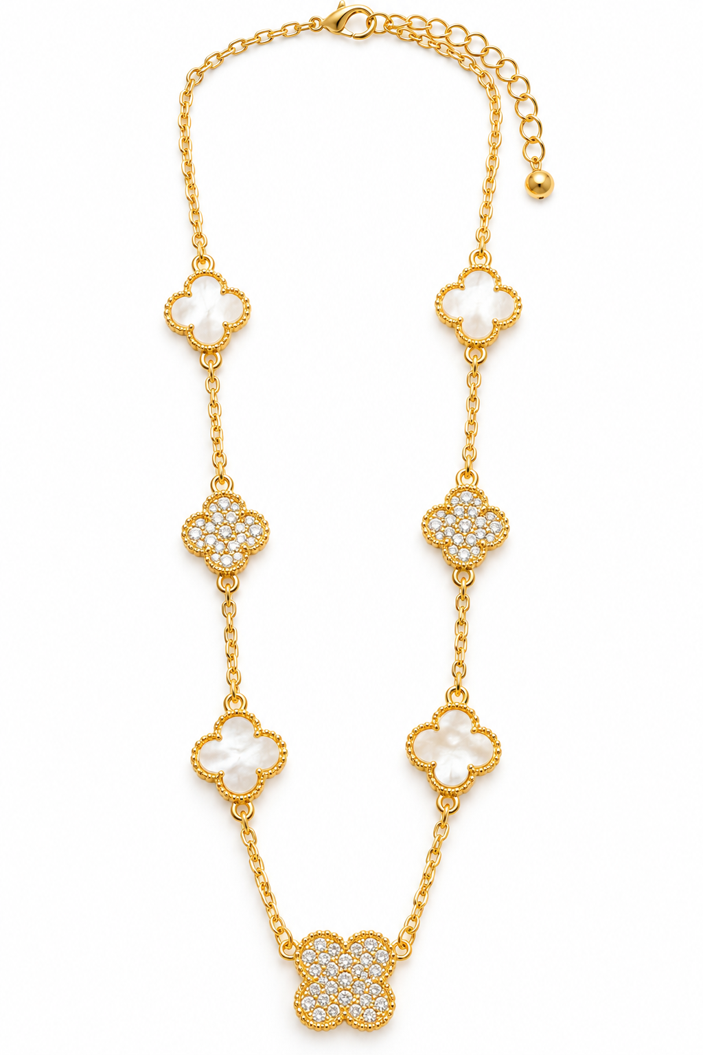 Lavish Clover Glow Necklace