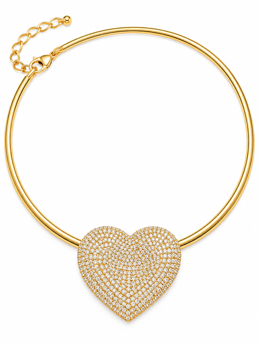 Lavish Heart of Gold Necklace