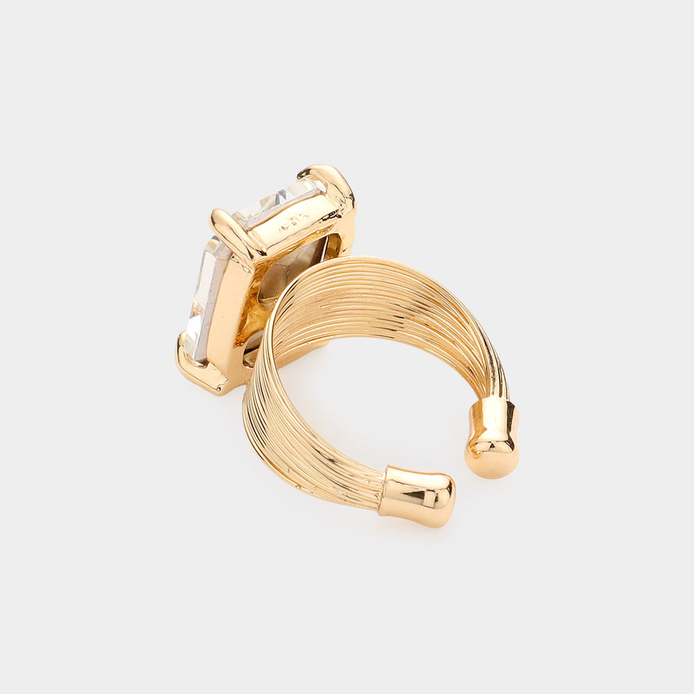Lavish Crystal Statement Ring