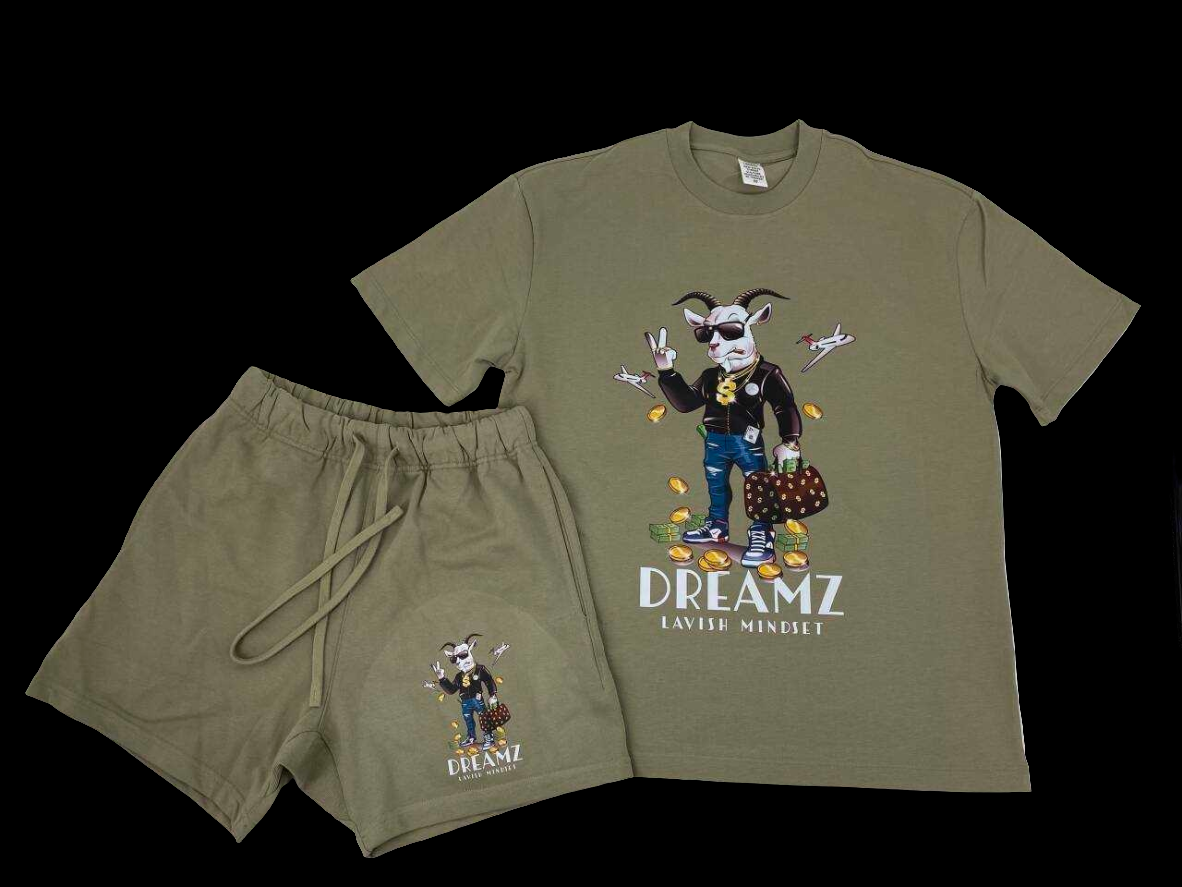 Casual Streetwear 2 Piece Shorts Set for Men
